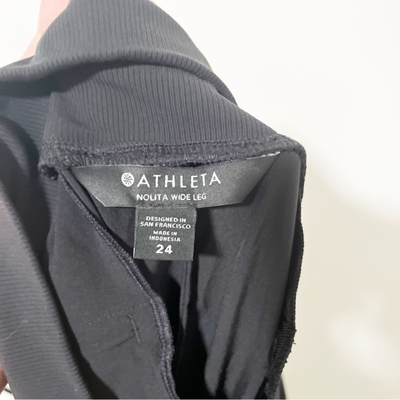 Athleta Nolita Wide Leg Black Pull On Women's Pants Size 24 - Picture 9 of 10